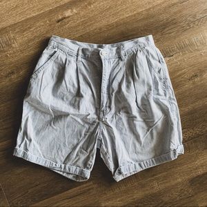 Vintage Striped Paperbag Shorts